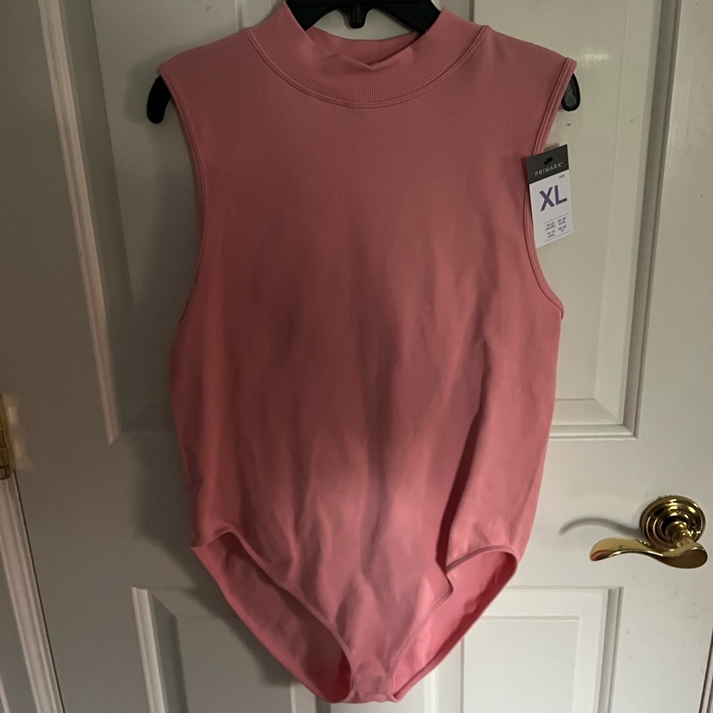 Ribbed mock neck bodysuit